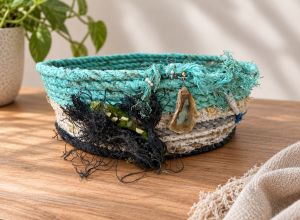 Home Decor Basket From Beach Rope